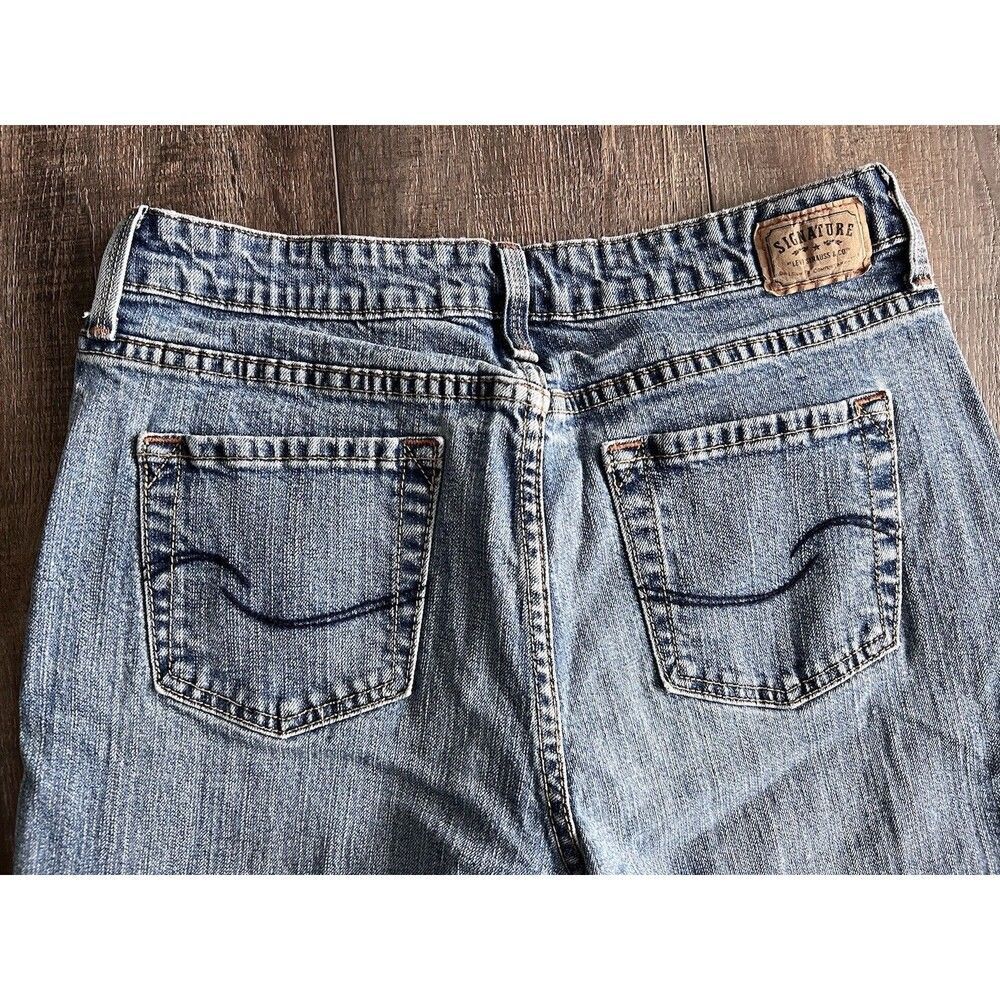 Signature Levi's Jeans Womens 12L (29X31) Blue Mid-Rise Bootcut Denim Misses